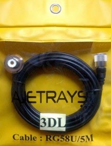 Ajetrays 3DL  RG58  5,  PL-259